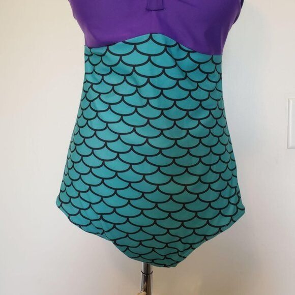 1 Piece Mermaid Bathing Suit Swim Swimming Women's WOMAN'S Size Large - Picture 6 of 11
